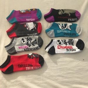 nightmare before christmas socks nwt 7 pairs